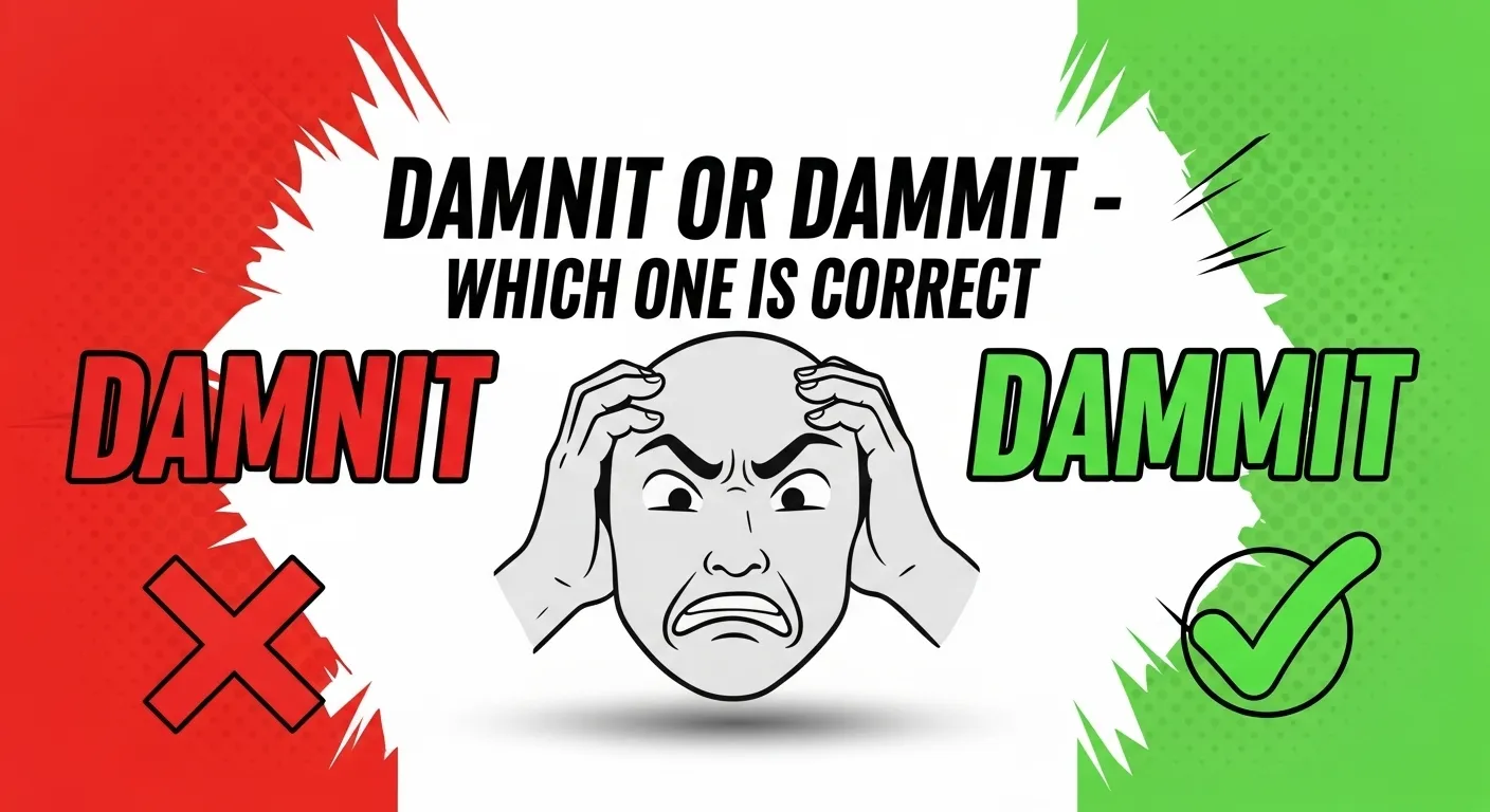 Damnit or Dammit