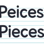 Peices Or Pieces