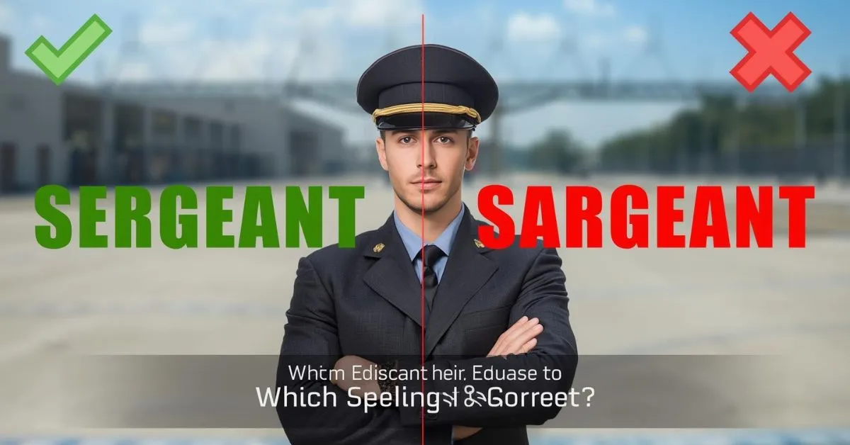 Sergeant or Sargeant