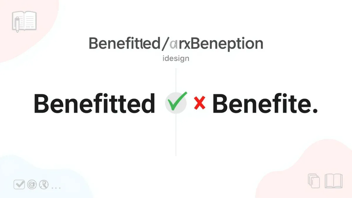 Benefitted Or Benefite