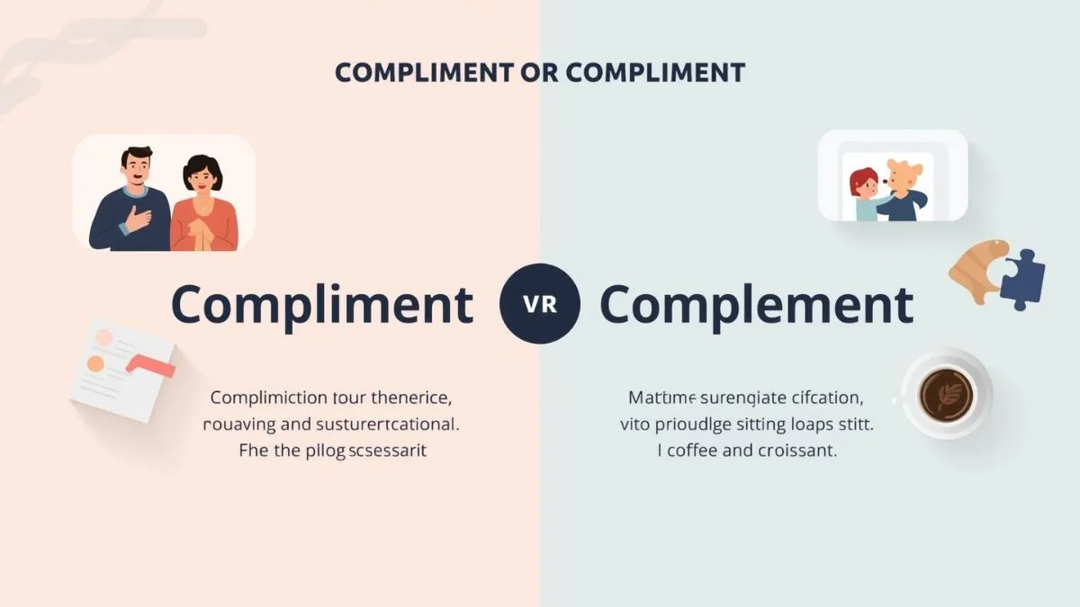 Compliment Or Complement