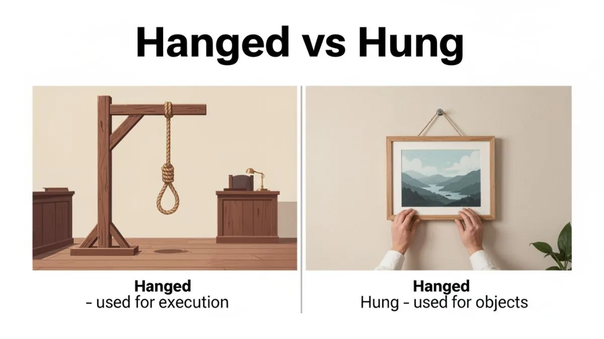 Hanged or Hung