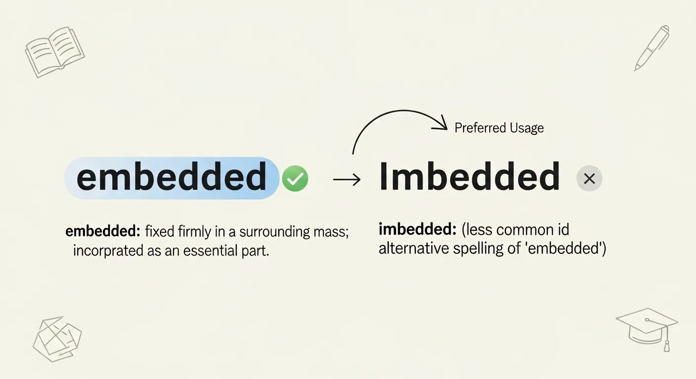 Imbedded or Embedded