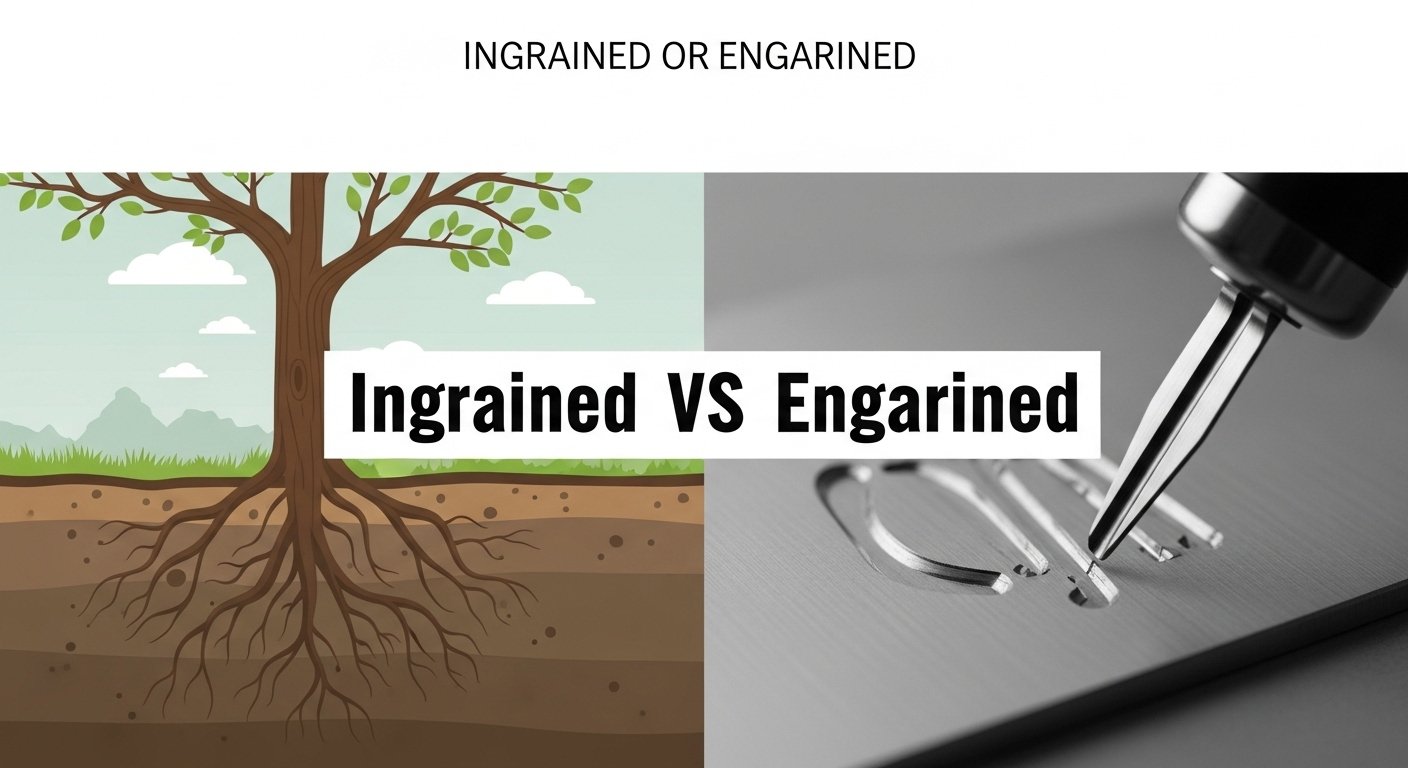 ingrained or engrained