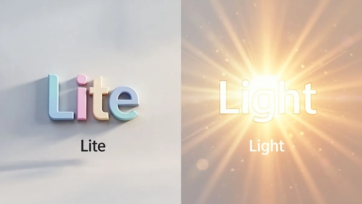 Lite Or Light