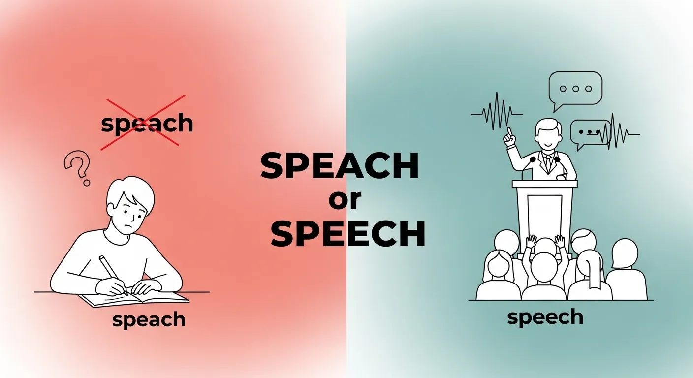 speach or speech