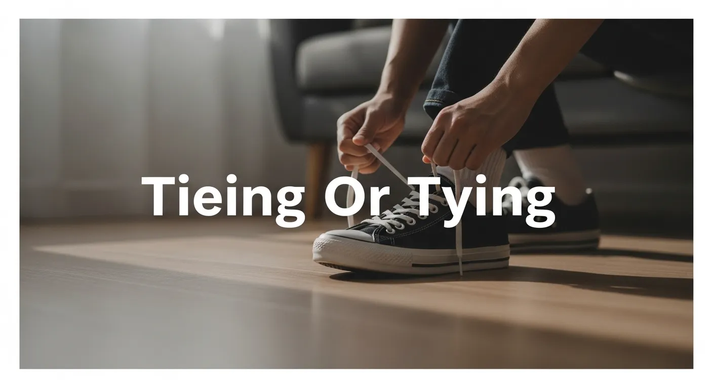 Tieing Or Tying