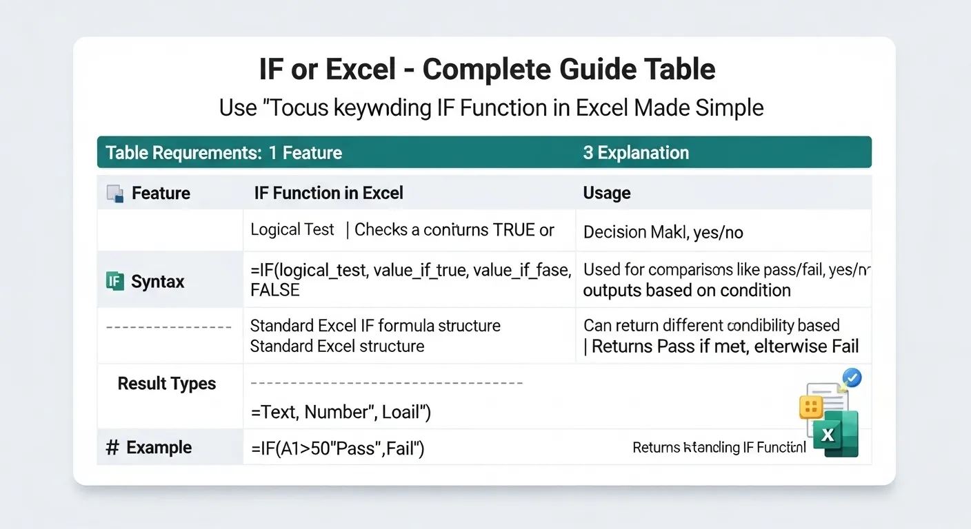 If or Excel