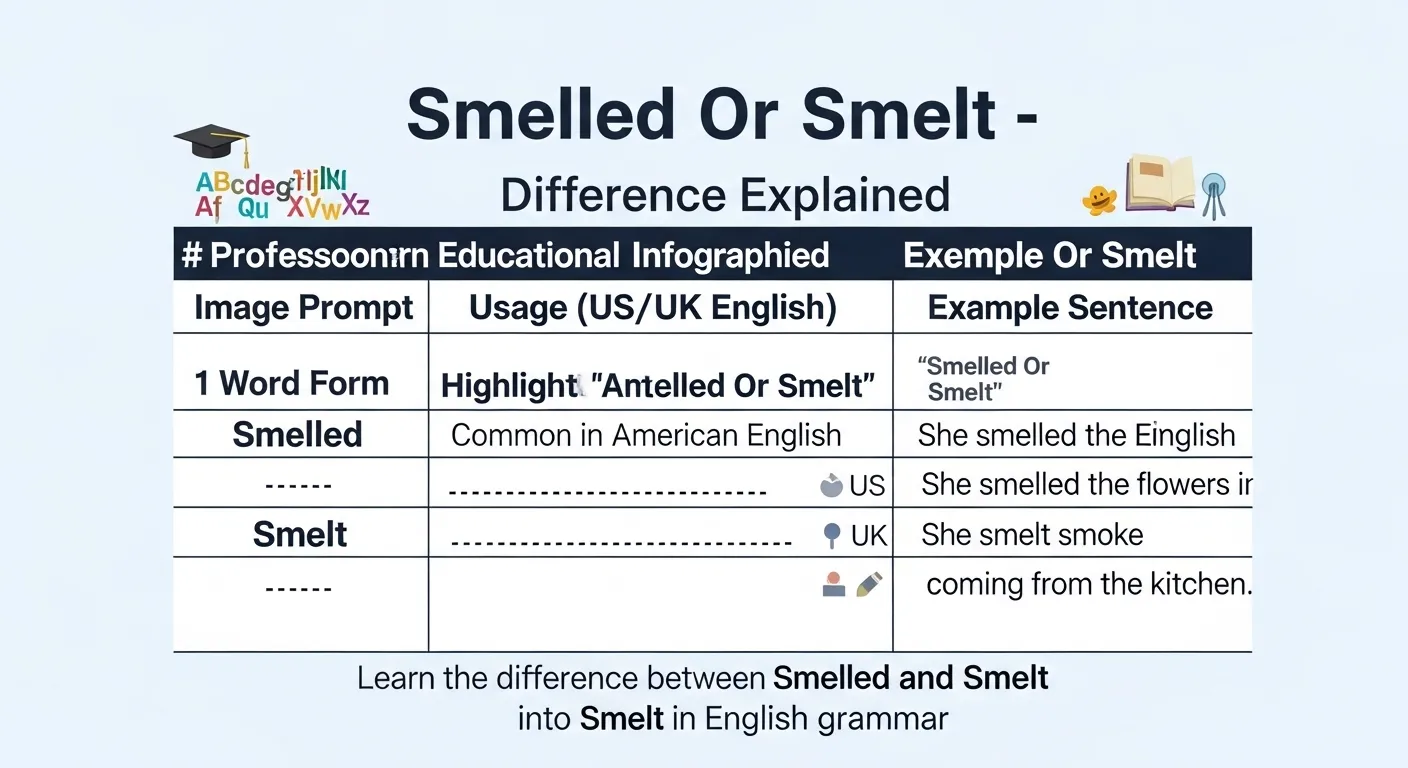 Smelled Or Smelt