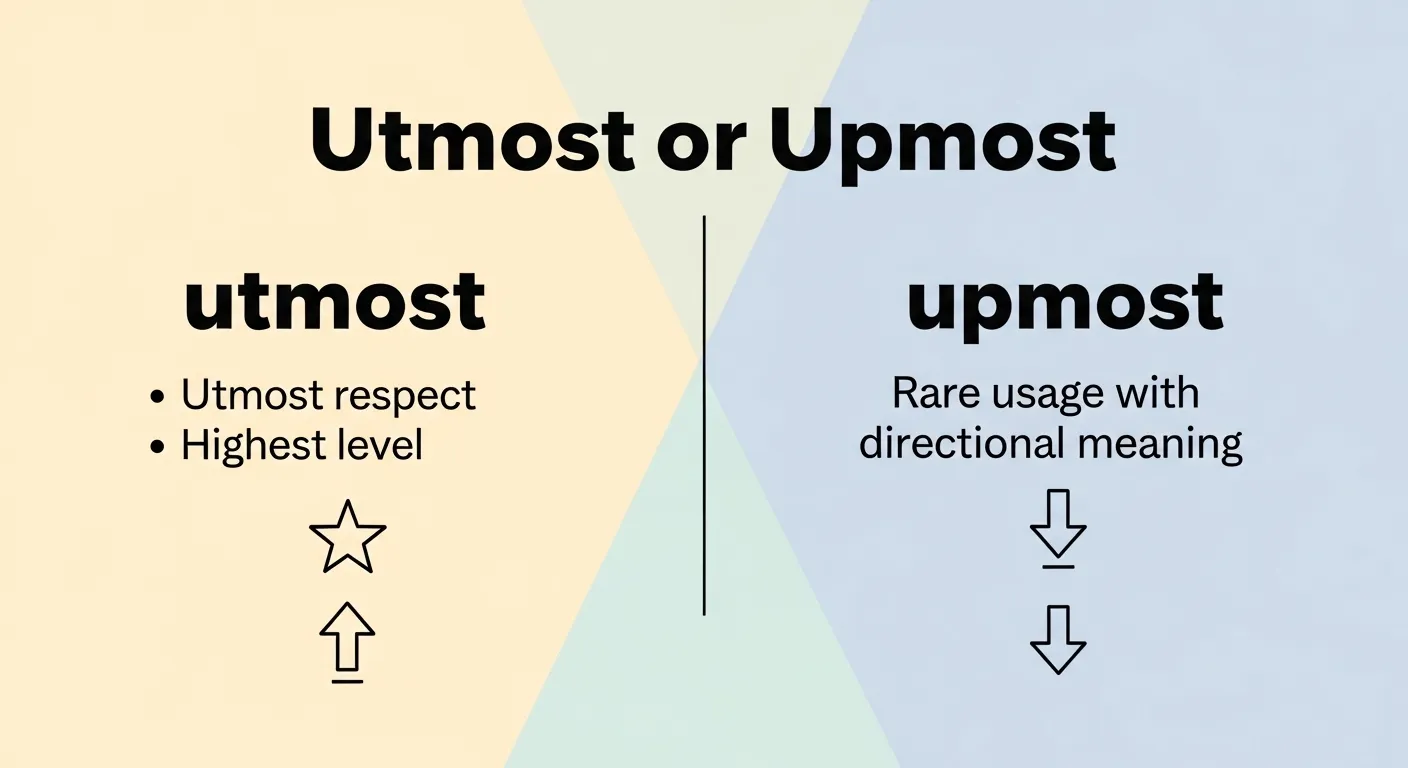 Utmost or Upmost